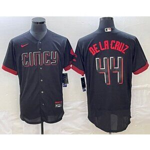Mens Kids Elly De La Cruz Black City Stitched Jersey